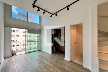 Sala de apartamento para alugar com 1 quarto, 46m² em Moema, São Paulo