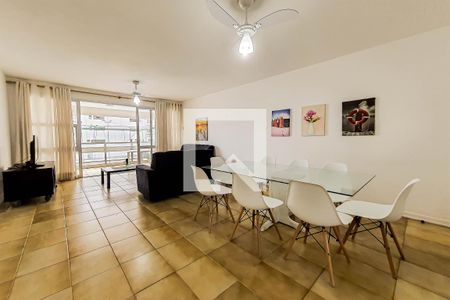 Sala de apartamento para alugar com 4 quartos, 125m² em Jardim Asturias, Guarujá