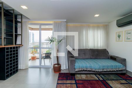 Sala de apartamento para alugar com 1 quarto, 54m² em Santo Amaro, São Paulo