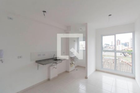 Sala e Cozinha Integrada de apartamento para alugar com 1 quarto, 29m² em Vila Guilhermina, São Paulo