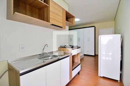 Cozinha de kitnet/studio para alugar com 1 quarto, 25m² em Parque das Nações, Santo André