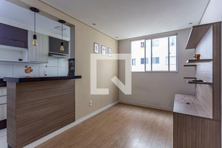 Sala de apartamento à venda com 2 quartos, 47m² em Vila Homero Thon, Santo André