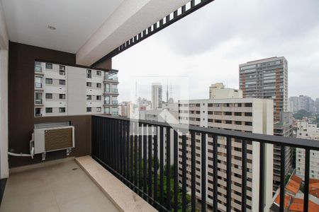 Varanda Sala/Cozinha de apartamento para alugar com 1 quarto, 51m² em Sumaré, São Paulo