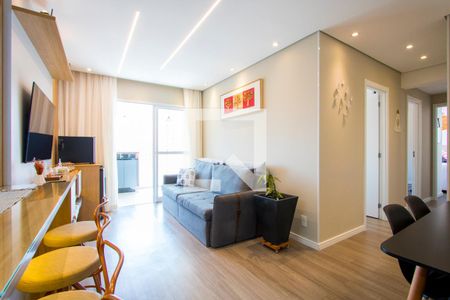 Sala de apartamento à venda com 3 quartos, 86m² em Vila Assunção, Santo André