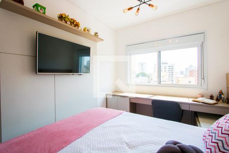 Quarto 1 - Suíte de apartamento à venda com 3 quartos, 86m² em Vila Assunção, Santo André