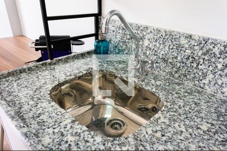 Detalhe Pia/Tanque de kitnet/studio para alugar com 1 quarto, 19m² em Brás, São Paulo