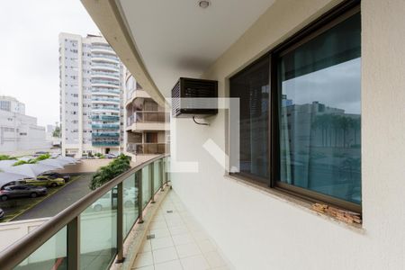 Varanda da Sala de apartamento para alugar com 3 quartos, 88m² em Barra da Tijuca, Rio de Janeiro