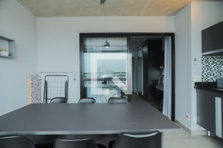 Studio para alugar com 35m², 1 quarto e 1 vagaCozinha e Varanda Integrada