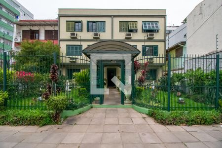 Fachada de kitnet/studio à venda com 1 quarto, 24m² em Menino Deus, Porto Alegre