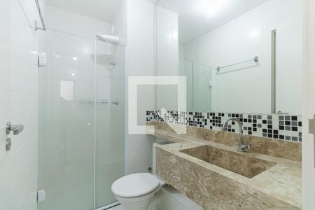 Banheiro da Suíte de apartamento para alugar com 1 quarto, 33m² em Jurubatuba, São Paulo