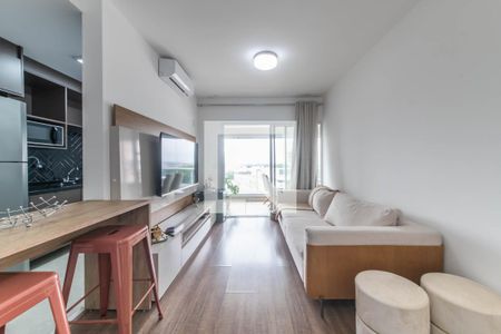 Sala de apartamento à venda com 1 quarto, 48m² em Campo Belo, São Paulo