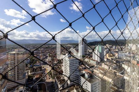Vista da sacada da suíte 2 de apartamento para alugar com 2 quartos, 105m² em Boqueirão, Praia Grande