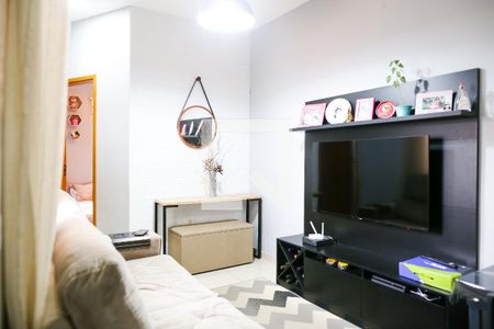 Sala de apartamento à venda com 2 quartos, 90m² em Jardim das Maravilhas, Santo André