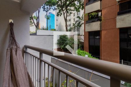 Varanda de kitnet/studio para alugar com 1 quarto, 21m² em Moema, São Paulo