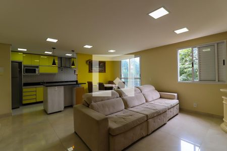 Sala de apartamento para alugar com 1 quarto, 62m² em Chácara Agrindus, Taboão da Serra