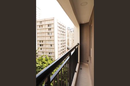 Varanda Sala de kitnet/studio à venda com 1 quarto, 26m² em Bela Vista, São Paulo