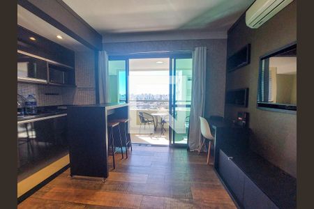 Sala de apartamento para alugar com 1 quarto, 50m² em Brooklin Paulista, São Paulo