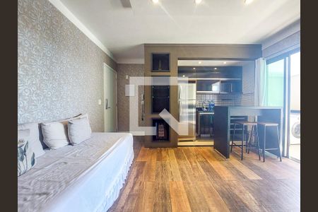 Sala de apartamento para alugar com 1 quarto, 50m² em Brooklin Paulista, São Paulo