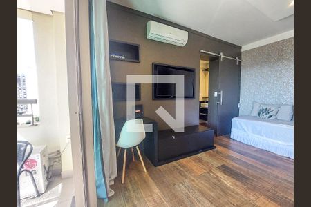 Sala/Cozinha de apartamento para alugar com 1 quarto, 50m² em Brooklin Paulista, São Paulo