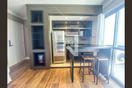 Sala de apartamento para alugar com 1 quarto, 50m² em Brooklin Paulista, São Paulo