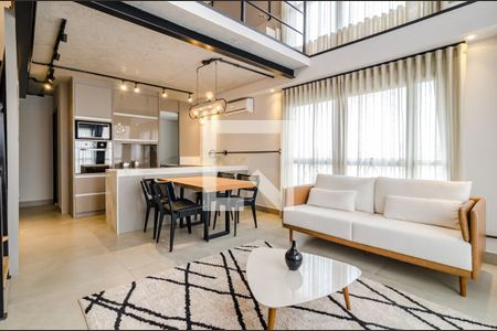 Sala de apartamento à venda com 1 quarto, 110m² em Cerqueira César, São Paulo