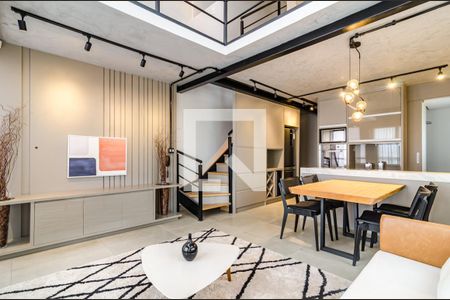 Sala de apartamento à venda com 1 quarto, 110m² em Cerqueira César, São Paulo