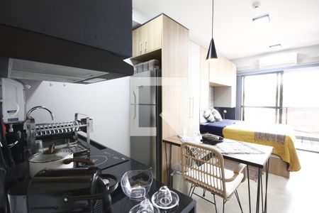 Studio para alugar com 25m², 1 quarto e sem vagaCozinha