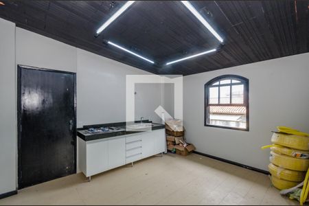 Sala - Cozinha de kitnet/studio para alugar com 1 quarto, 32m² em Caiçaras, Belo Horizonte