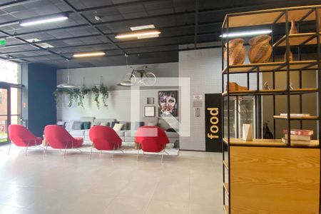 Studio para alugar com 34m², 1 quarto e 1 vagaHall social