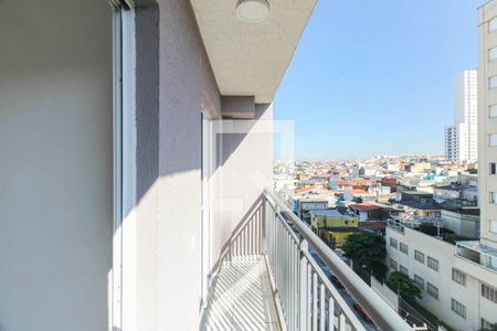 Varanda da Sala de apartamento à venda com 1 quarto, 28m² em Vila Tolstoi, São Paulo