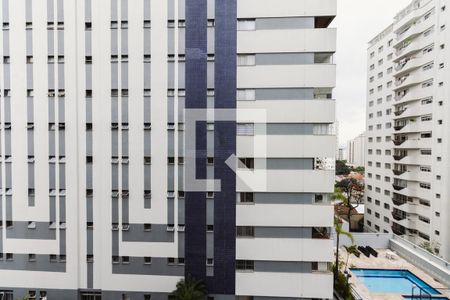 Varanda do Quarto Vista de apartamento à venda com 1 quarto, 43m² em Perdizes, São Paulo