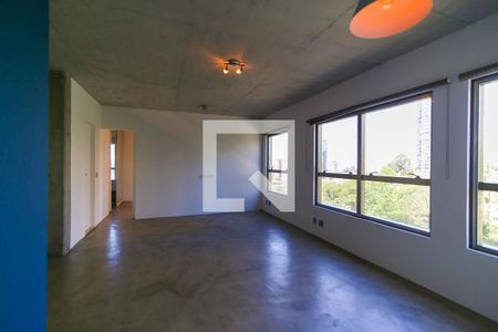 Sala de apartamento para alugar com 1 quarto, 70m² em Panamby, São Paulo