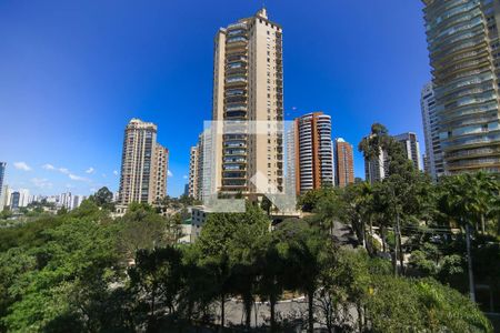 Vista da Sala de apartamento para alugar com 1 quarto, 70m² em Panamby, São Paulo