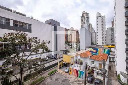 Sala - Varanda Vista de apartamento à venda com 1 quarto, 60m² em Jardim Paulista, São Paulo