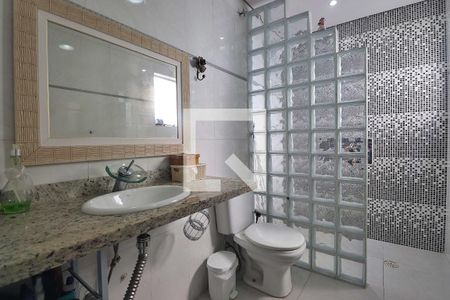 Banheiro da Suíte 1 de casa à venda com 3 quartos, 185m² em Vila Guiomar, Santo André