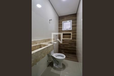 Banheiro da Suíte de apartamento à venda com 3 quartos, 79m² em Vila Curuca, Santo André