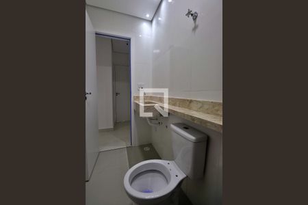 Banheiro da Suíte de apartamento à venda com 3 quartos, 79m² em Vila Curuca, Santo André