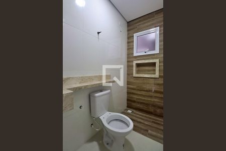 Banheiro da Suíte de apartamento à venda com 3 quartos, 76m² em Vila Curuca, Santo André