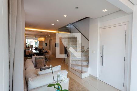 Sala 1 de apartamento à venda com 3 quartos, 182m² em Sion, Belo Horizonte