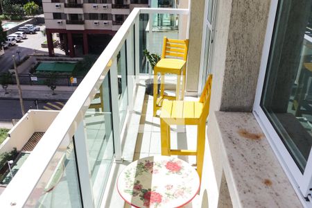 Varanda da Sala de apartamento à venda com 2 quartos, 65m² em Barra da Tijuca, Rio de Janeiro