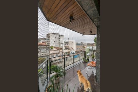 Varanda comum a sala e suíte de apartamento à venda com 3 quartos, 152m² em Olaria, Rio de Janeiro