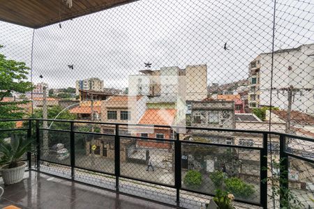 Varanda comum a sala e suíte de apartamento à venda com 3 quartos, 152m² em Olaria, Rio de Janeiro