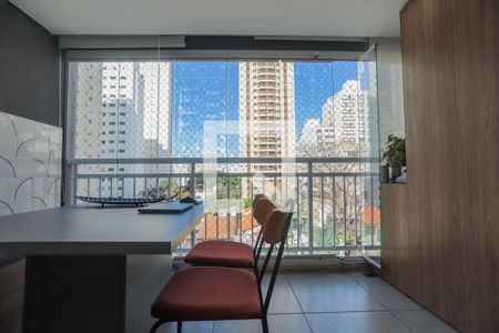 Varanda Integrada de apartamento à venda com 1 quarto, 52m² em Perdizes, São Paulo