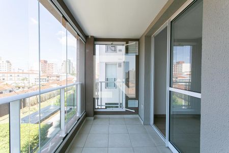 Varanda da Sala de apartamento para alugar com 1 quarto, 50m² em Vila Gomes Cardim, São Paulo