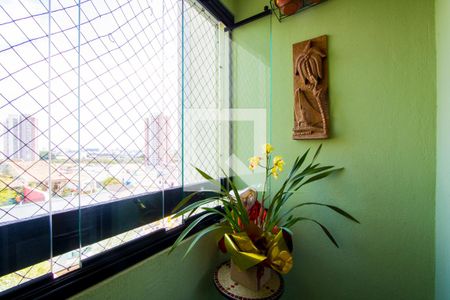 Varanda da sala de apartamento para alugar com 2 quartos, 67m² em Vila Homero Thon, Santo André