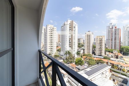Varanda da Sala de apartamento à venda com 2 quartos, 54m² em Vila Gumercindo, São Paulo