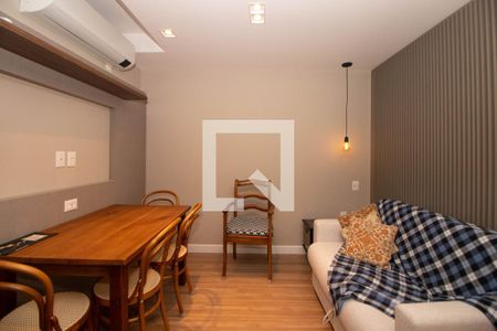 Sala e Cozinha de kitnet/studio para alugar com 1 quarto, 40m² em Petrópolis, Porto Alegre
