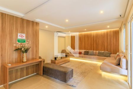 Área comum - Salão de festas de apartamento para alugar com 1 quarto, 28m² em Jardim Caravelas, São Paulo