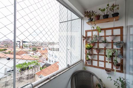 Varanda da sala  de apartamento à venda com 3 quartos, 75m² em Planalto, Belo Horizonte