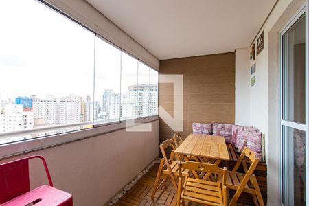 Varanda da Sala de apartamento à venda com 1 quarto, 80m² em Bela Vista, São Paulo
